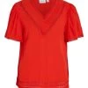 Vila VIVISIA V-NECK 2/4 SLEEVE TOP/SU
