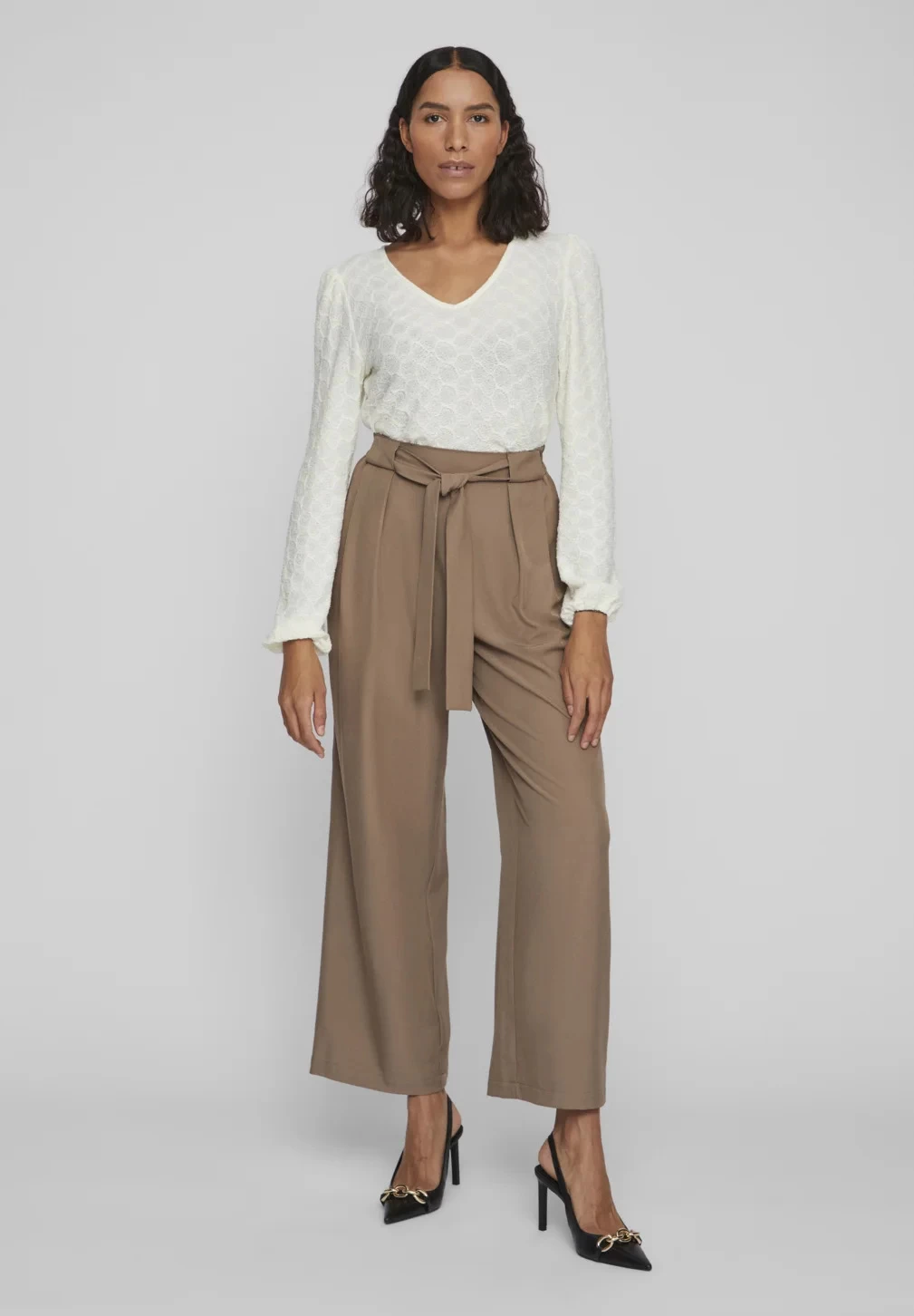 Vila VIHANAN O-NECK L/S TOP – Bild 3