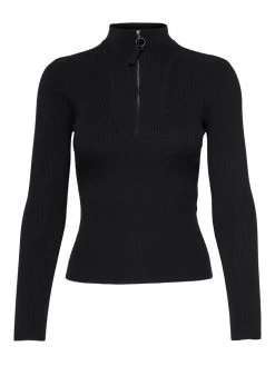 Jacqueline De Yong JDYPLUM L/S ZIP PULLOVER KNT