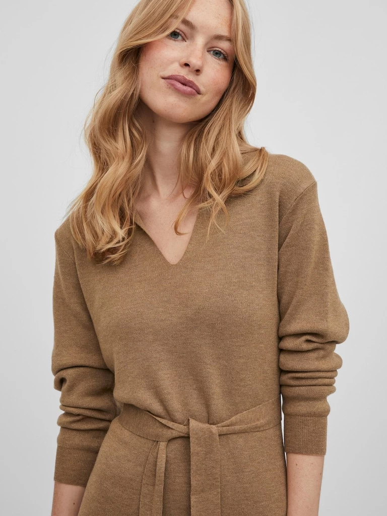 Vila VIMARLA COLLAR L/S KNIT DRESS – Bild 5