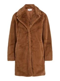 Vila VIEBBA L/S FAUX FUR LONG COAT/PB
