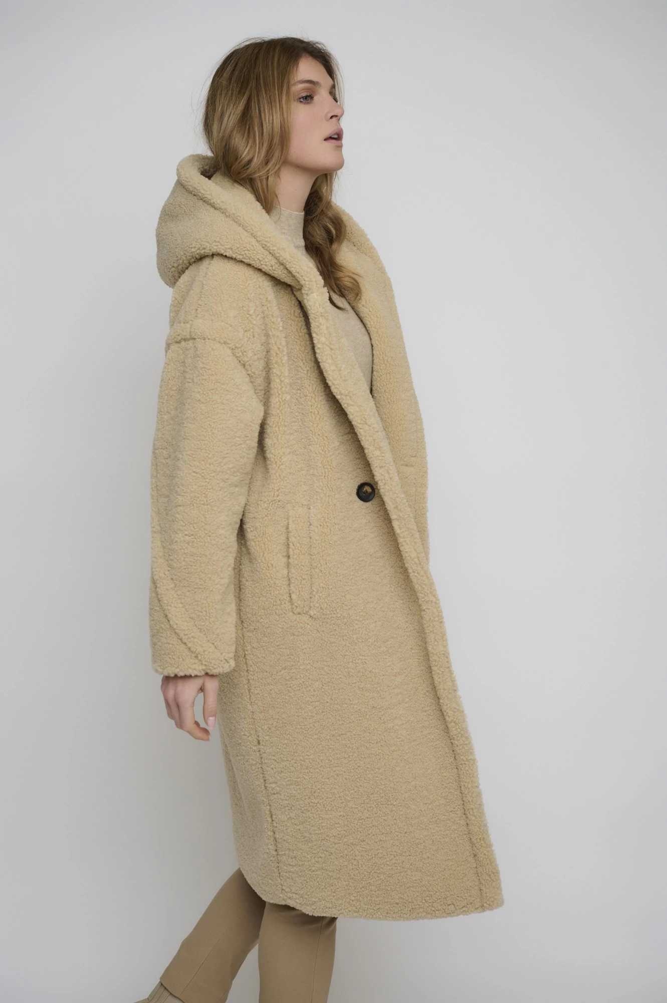 Rino & Pelle Lasta.7002210 Long Hooded Double Breasted Coat – Bild 2