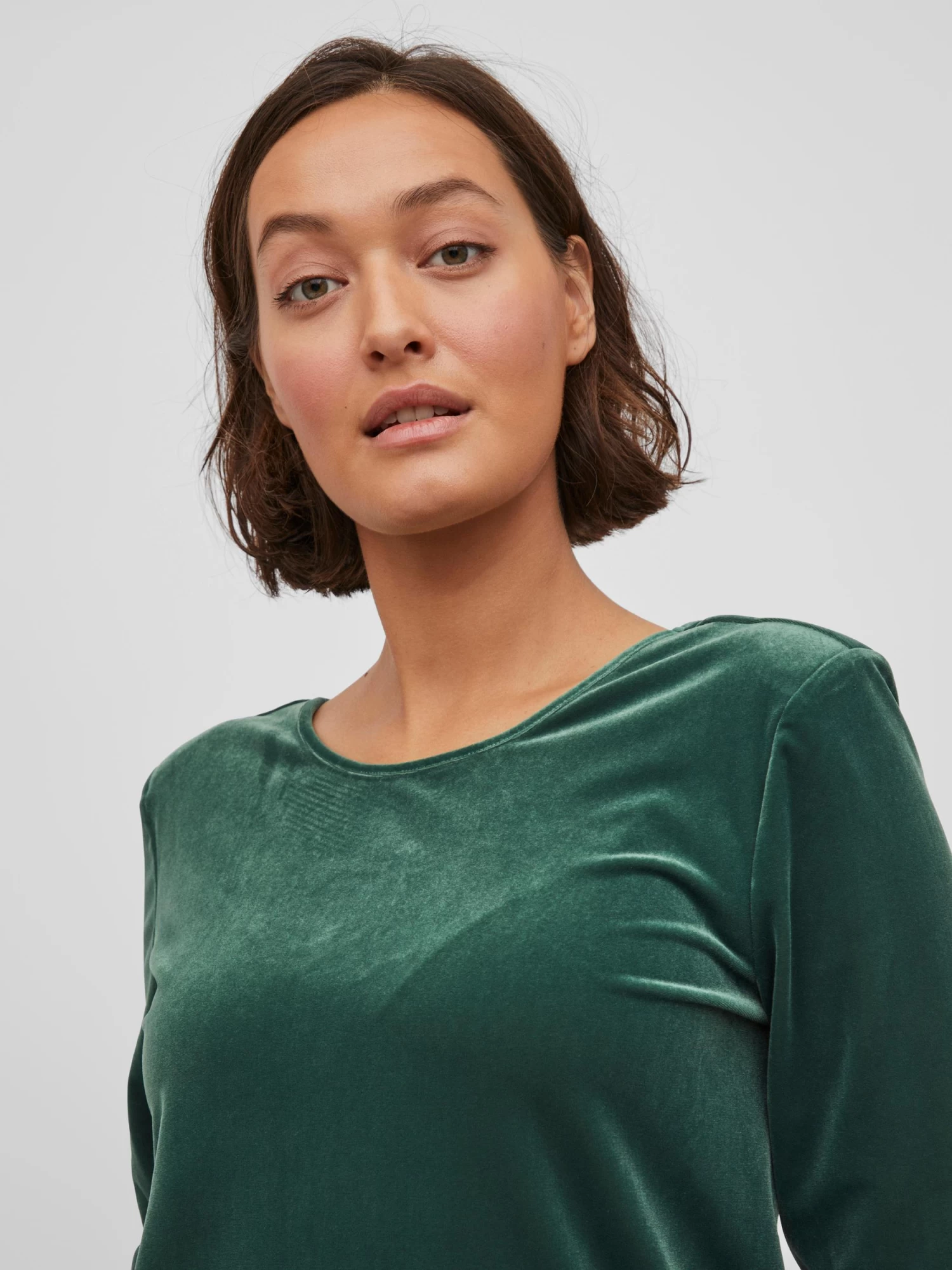 Vila VIVELVO DEEP BACK L/S DRES/SU – Bild 7