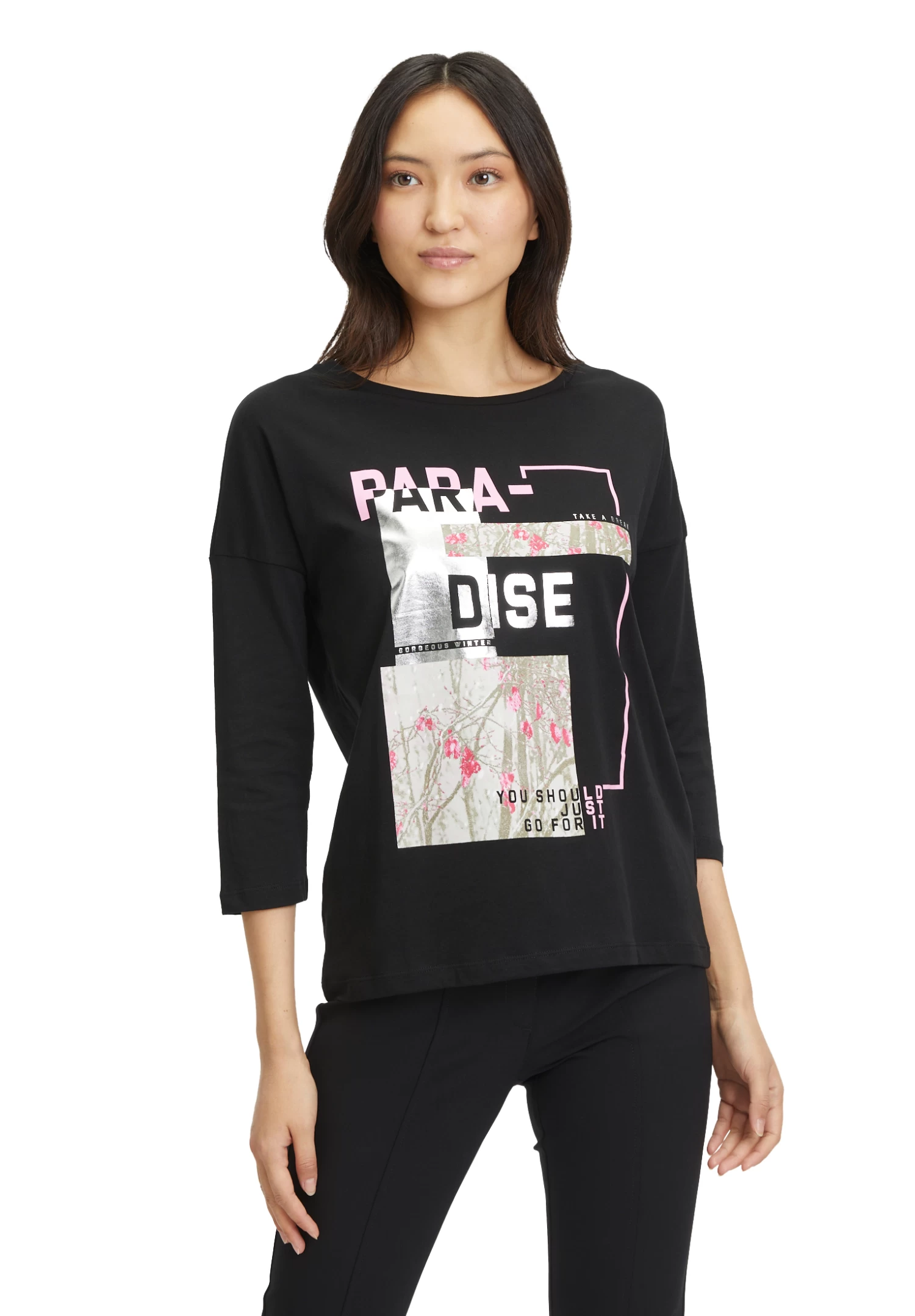 Cartoon Rundhals-Shirt – Bild 7