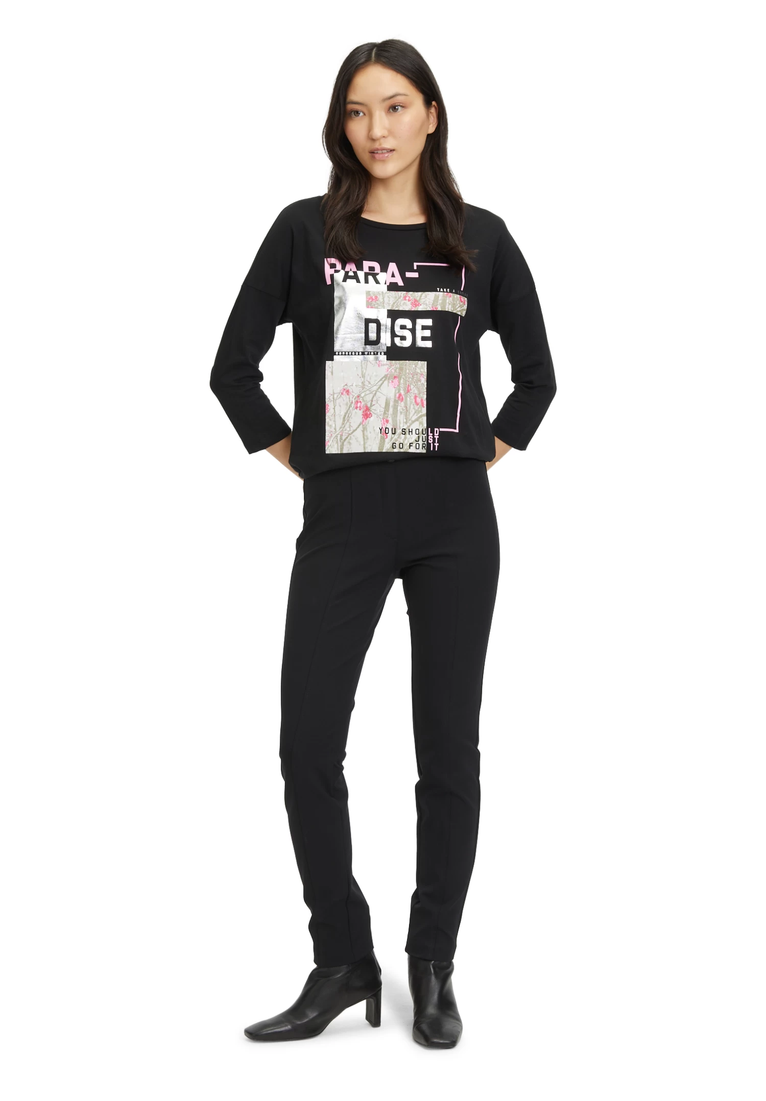 Cartoon Rundhals-Shirt – Bild 5