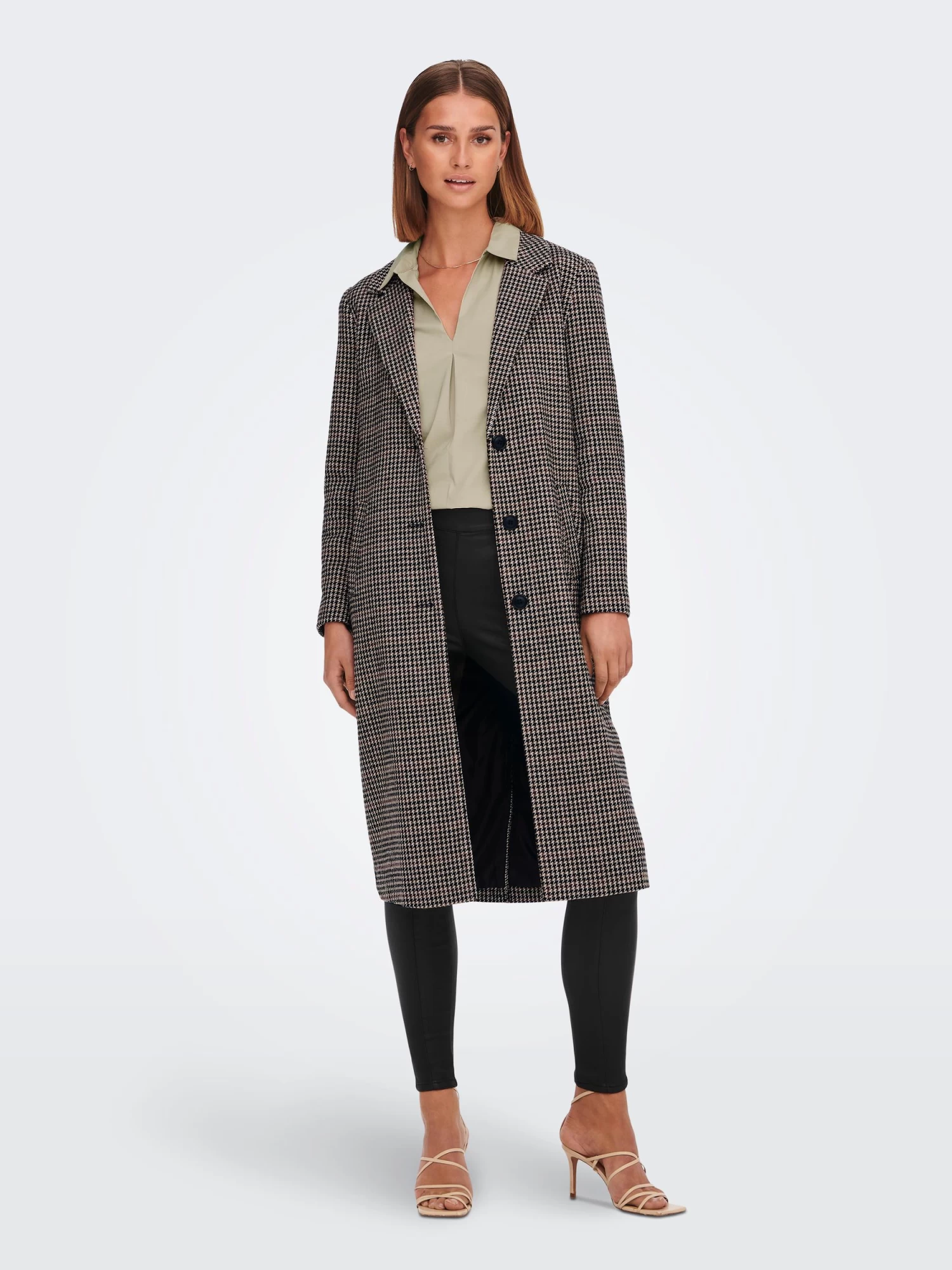 Jacqueline De Yong JDYEMMA CHECK X-LONG COAT OTW HAB – Bild 7
