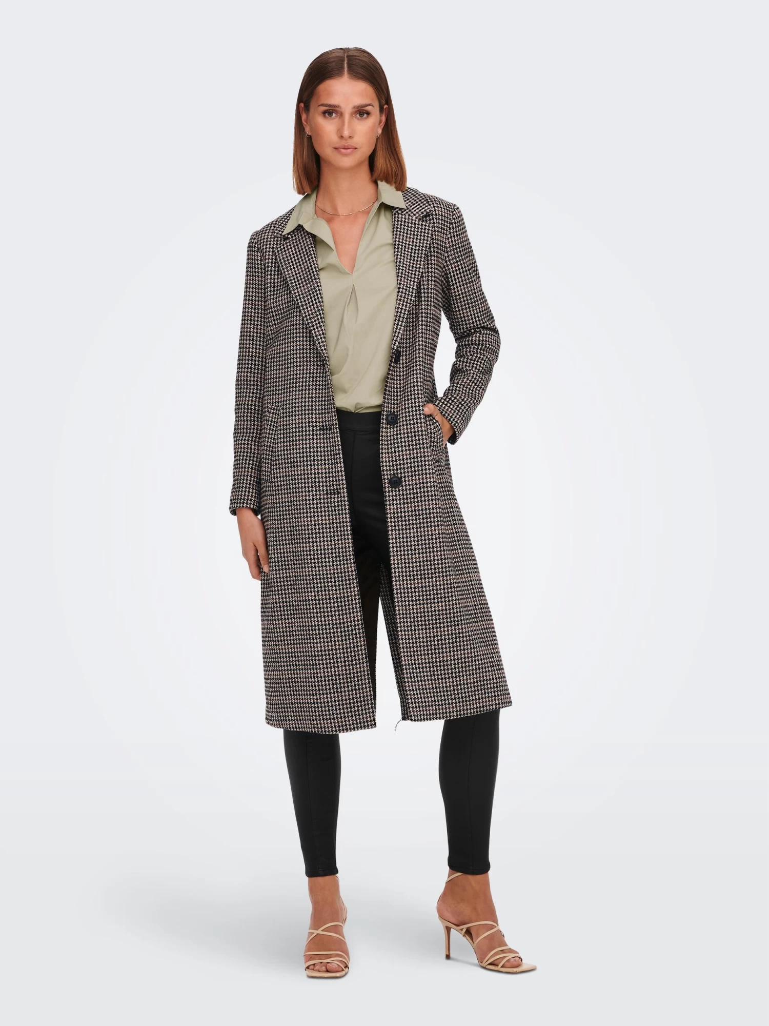 Jacqueline De Yong JDYEMMA CHECK X-LONG COAT OTW HAB – Bild 6
