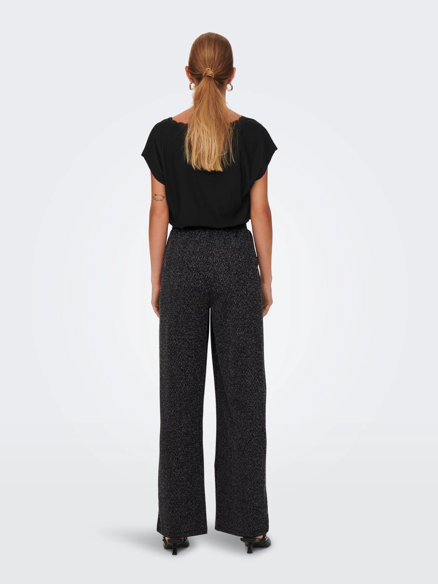 Only ONLZIGGY WIDE GLITTER PANT SWT – Bild 3