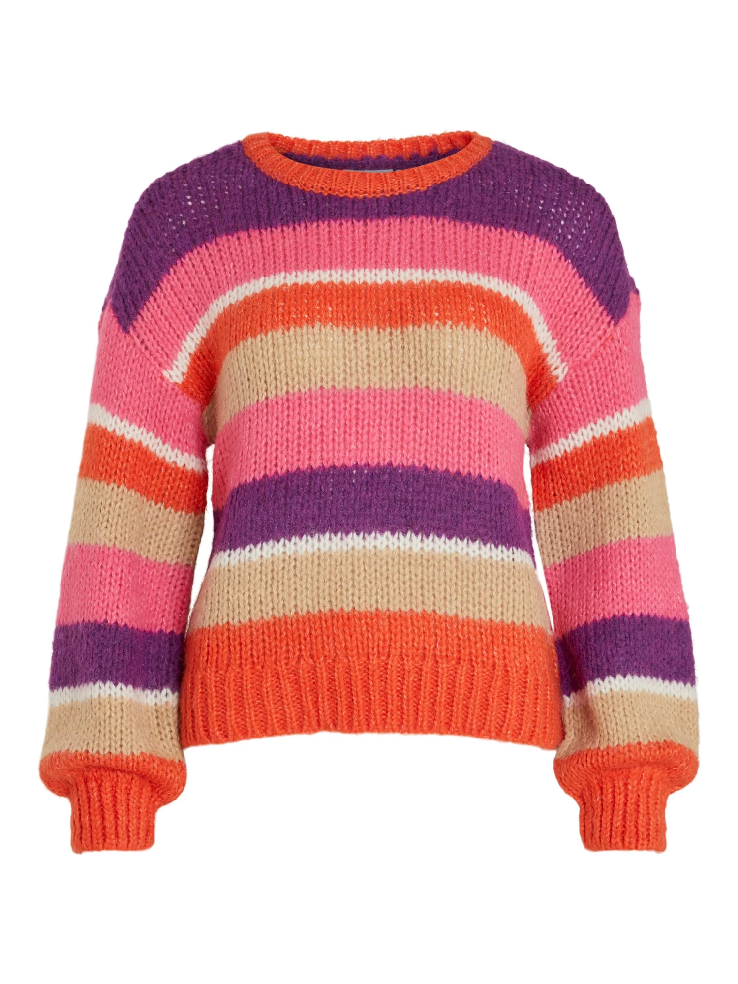 Vila VIAKSINA L/S STRIPE KNIT TOP/SU – Bild 3