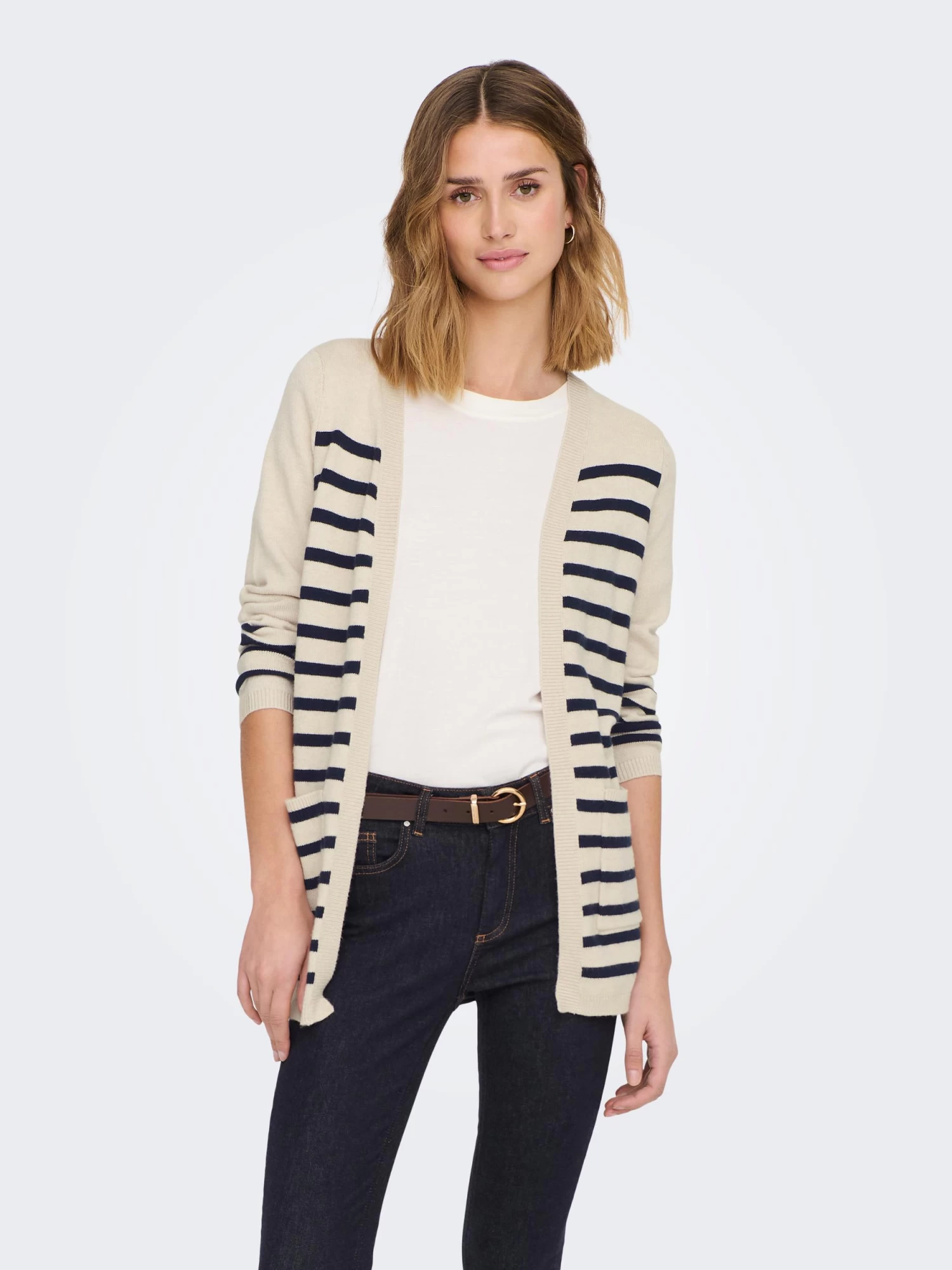 Jacqueline De Yong JDYMARCO STRIPED L/S OPEN CARDIGAN KNT – Bild 5