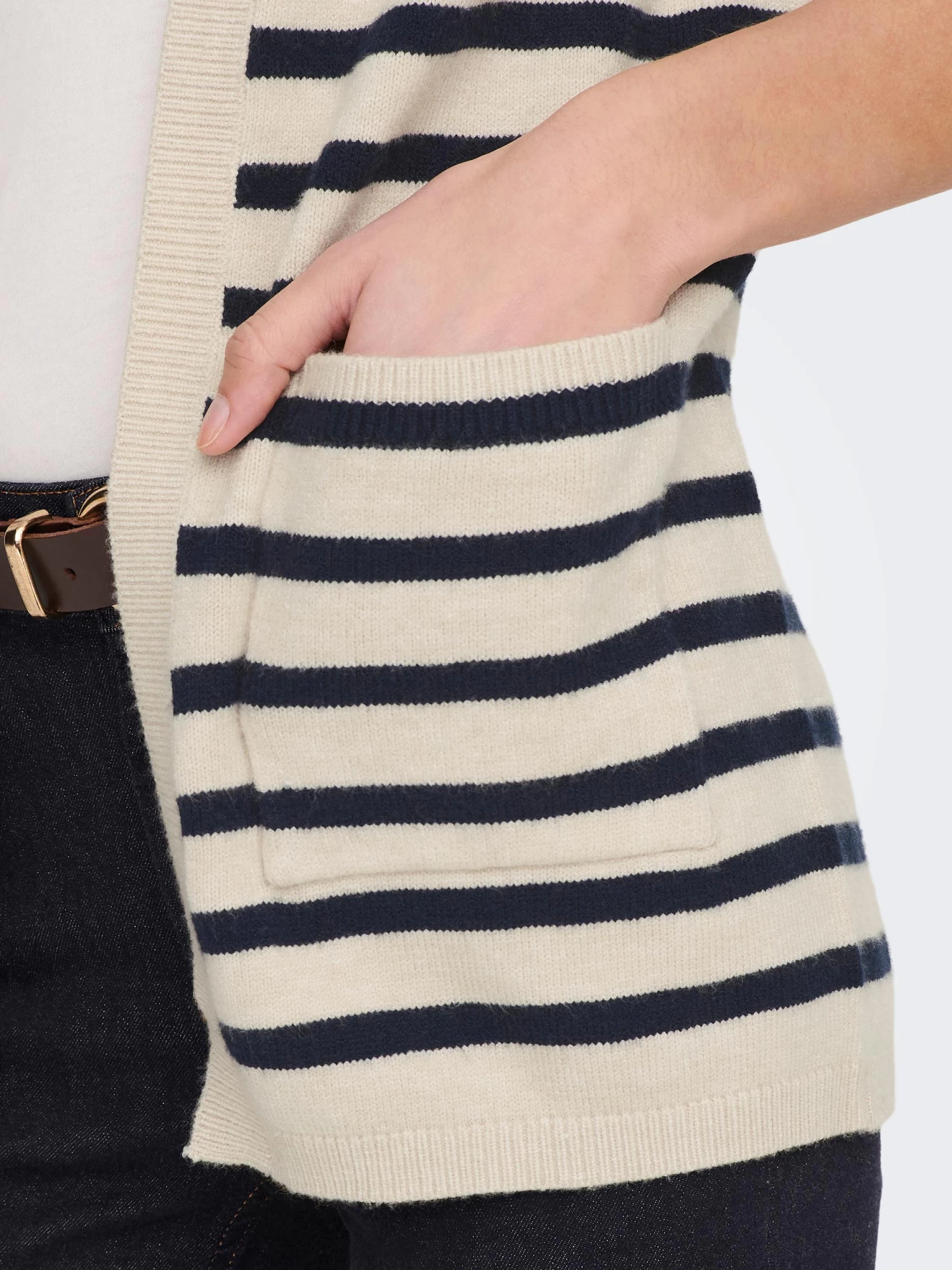 Jacqueline De Yong JDYMARCO STRIPED L/S OPEN CARDIGAN KNT – Bild 3