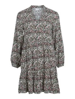 Vila VITULLINA NIE V-NECK L/S DRESS/SU/LC