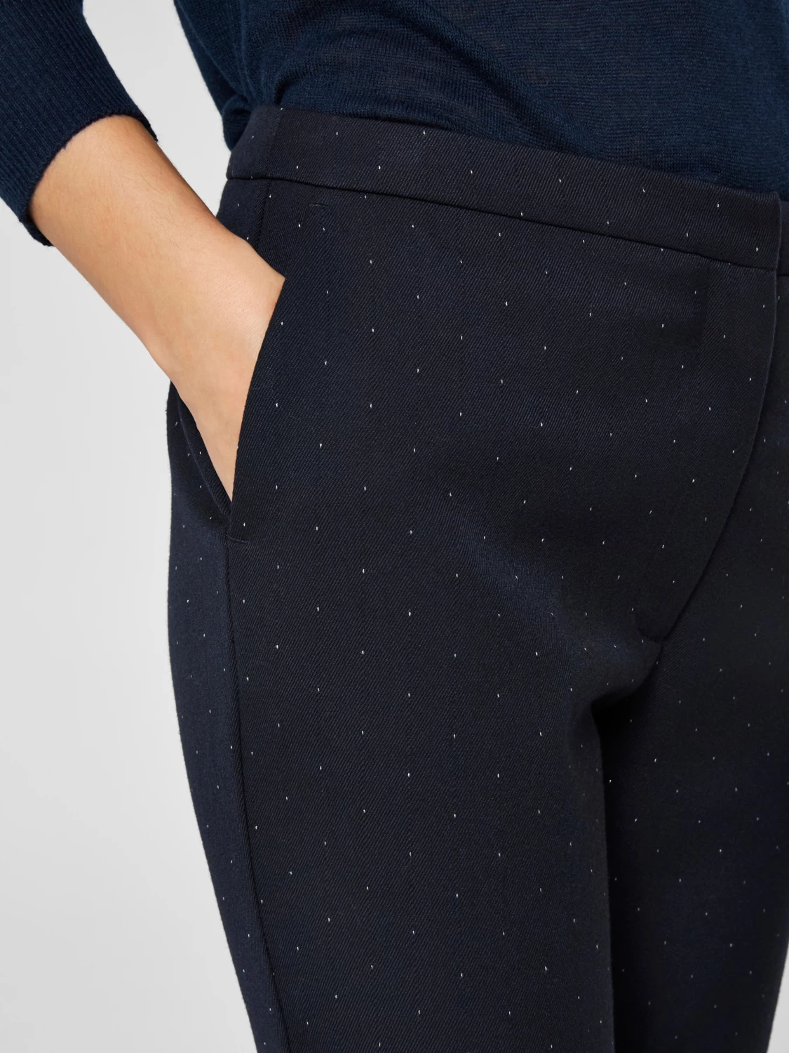 Selected SLFMUSE MW CROPPED PANT DOT B – Bild 2