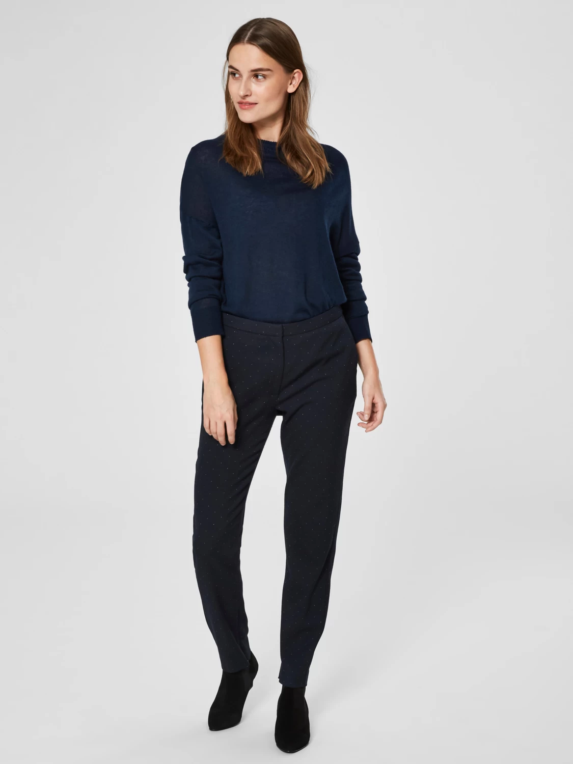 Selected SLFMUSE MW CROPPED PANT DOT B – Bild 4